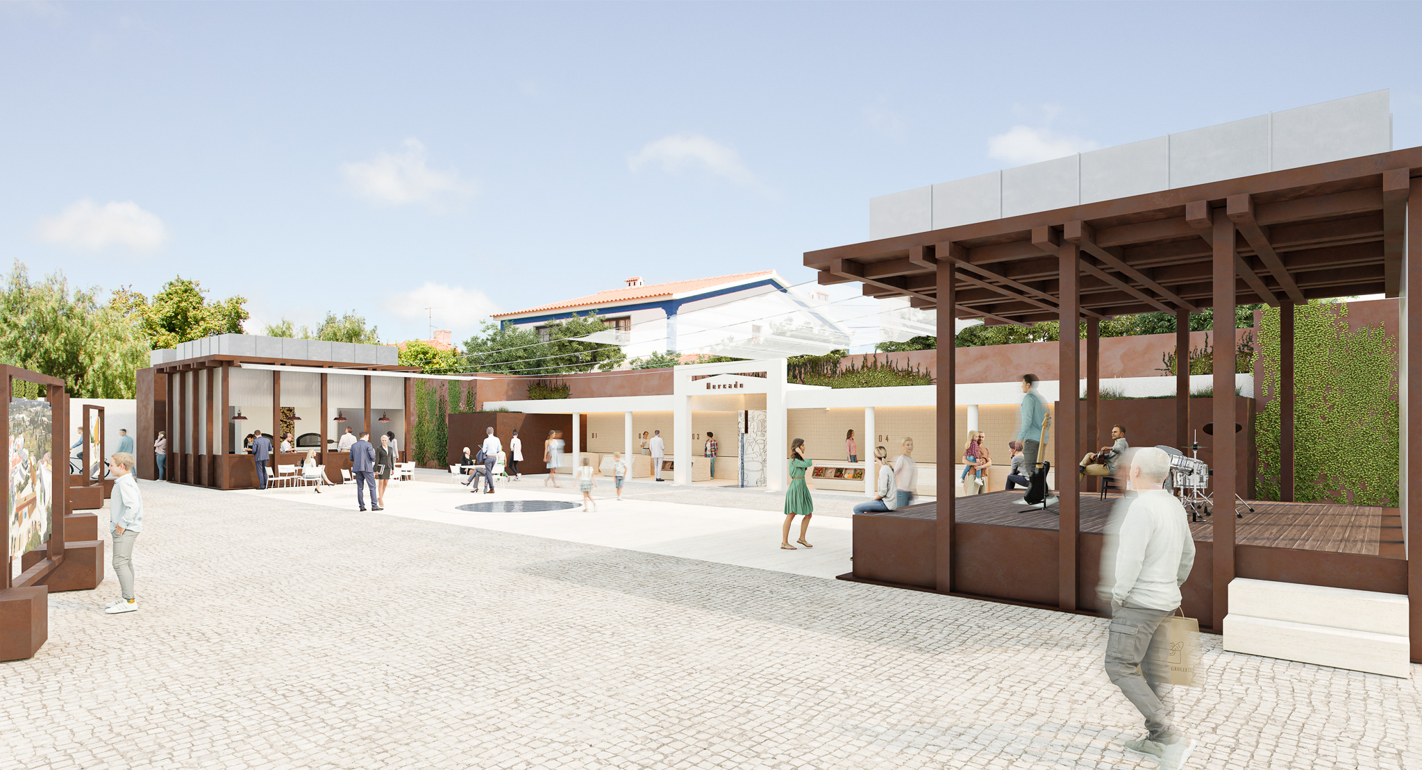 Largo do Mercado Antigo - Gaeiras, Óbidos - AKURA