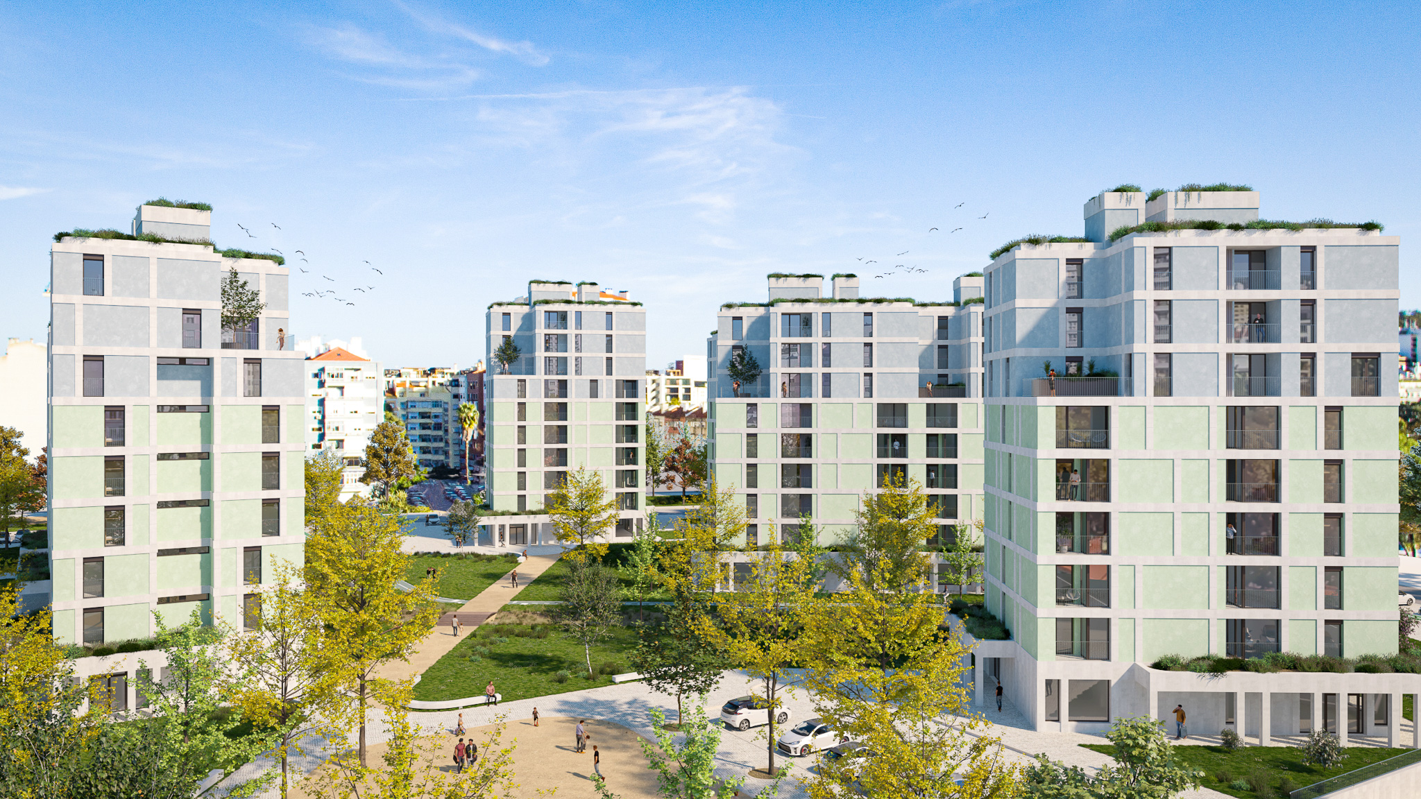 Conjunto Habitacional Quinta da Baldaya - Benfica, Lisboa - AKURA